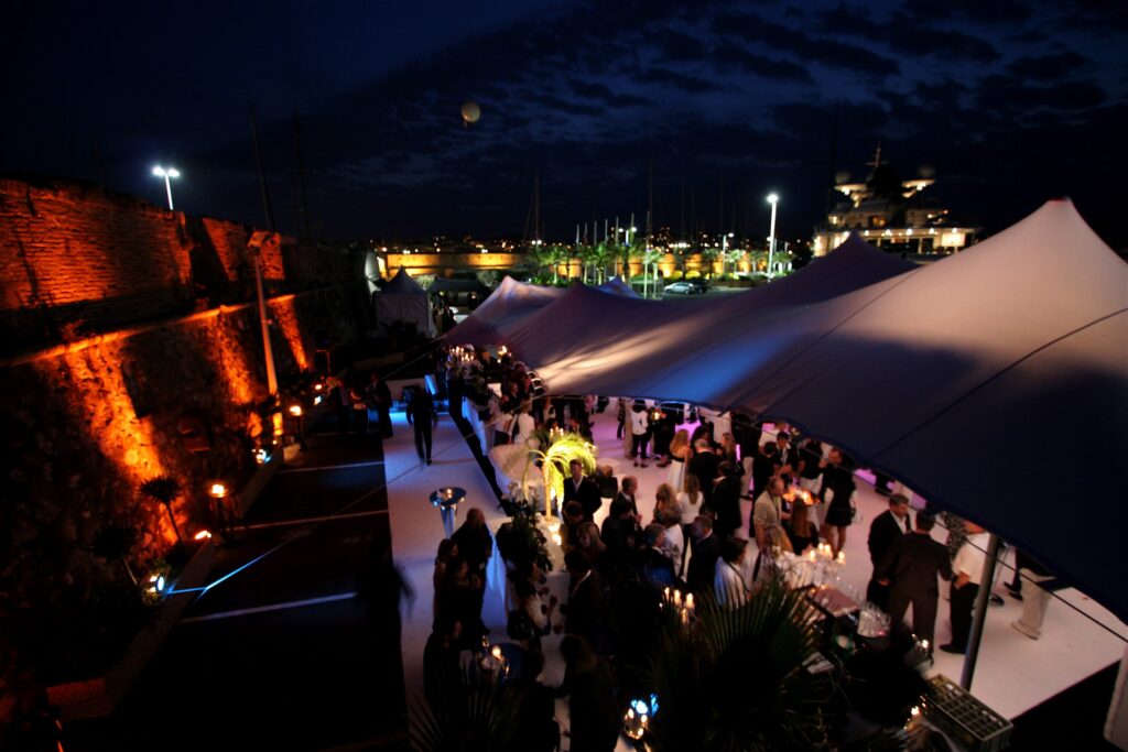 Delivered by one of the Creative Structures Group companies at Yachting Party